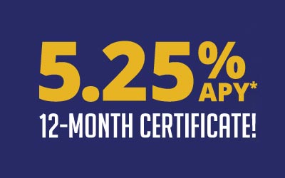 5.25% Certificate Promo tile